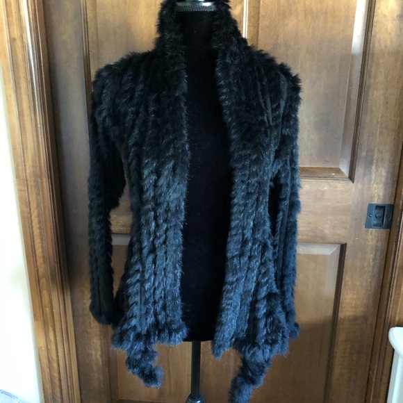 100% rabbit fur cardigan-Elliatt/Revolve exclusive - Picture 6 of 11